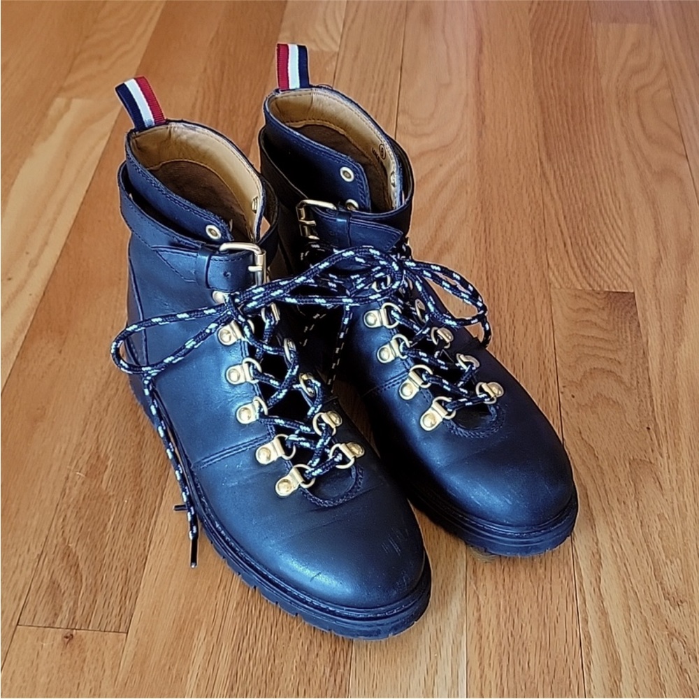 Urban Outfitters Black Lace Up Combat Boot